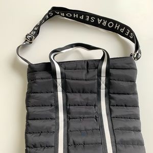 Sephora puffer bag tote